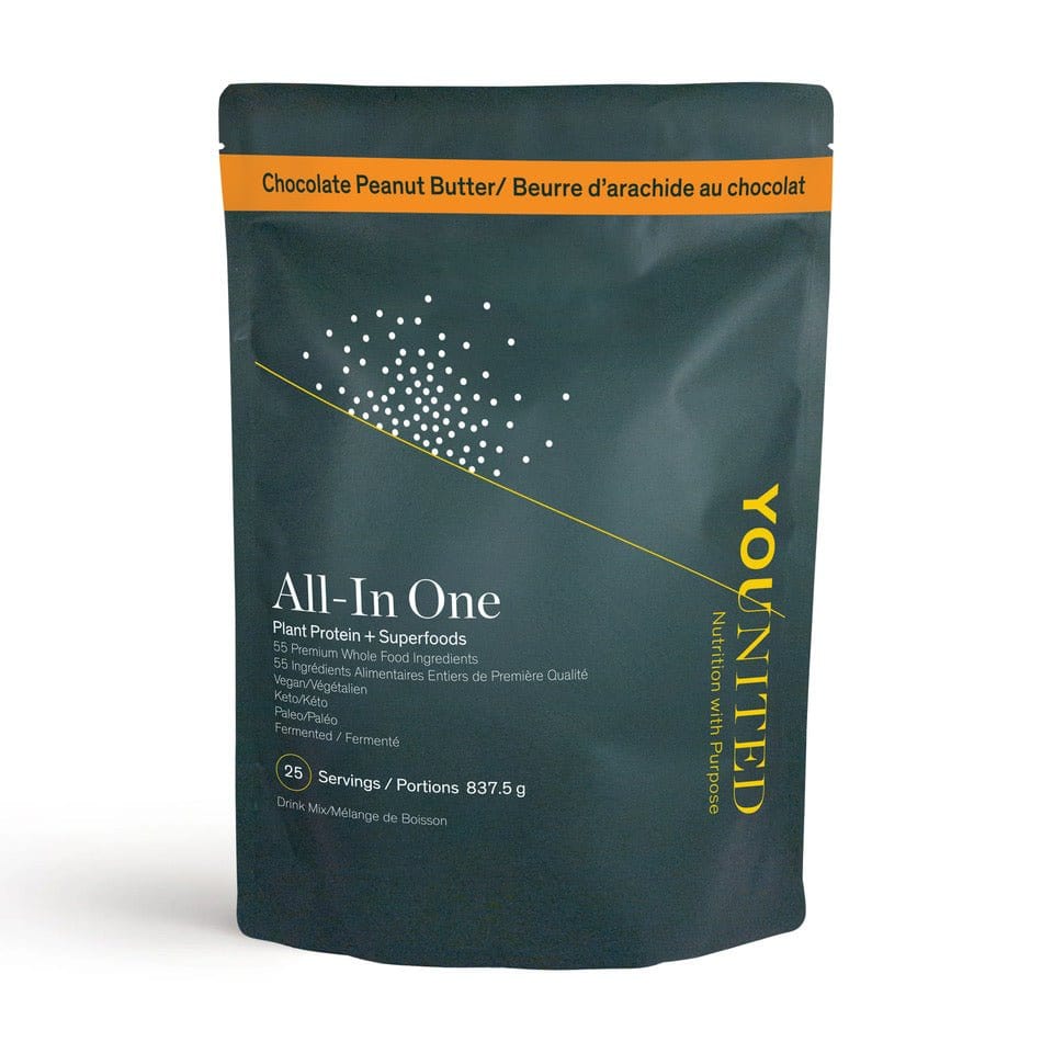 Younited Wellness Chocolate Peanut Butter All-In One Plant Protein + Superfoods - AVAILABLE IN THREE FLAVOURS