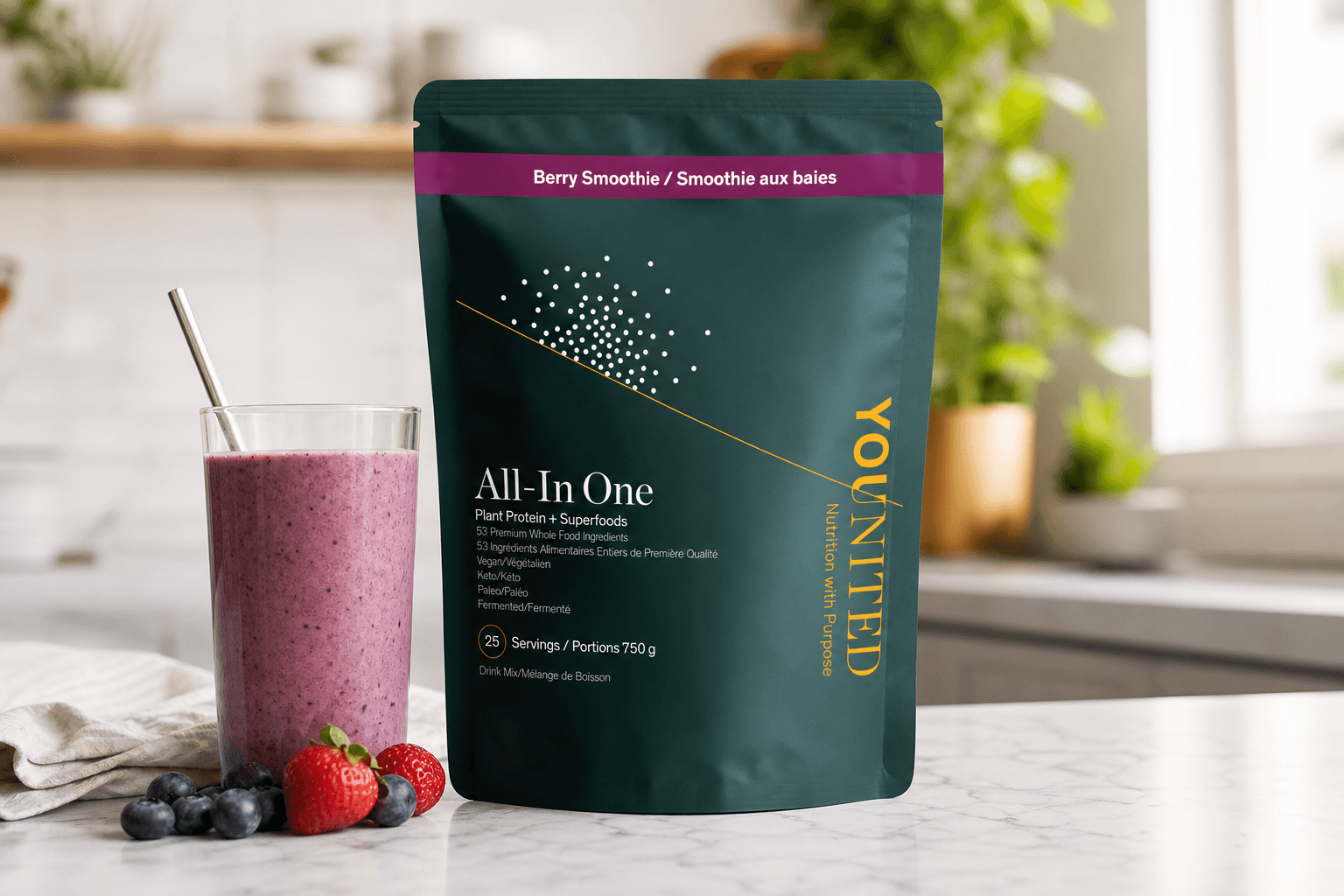 Younited Wellness All-In One Plant Protein + Superfoods