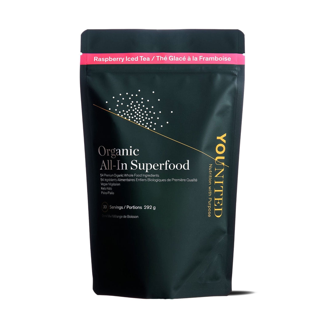Younited Wellness NEW Raspberry Iced Tea All-In Superfood - 5 FLAVOURS TO CHOOSE FROM