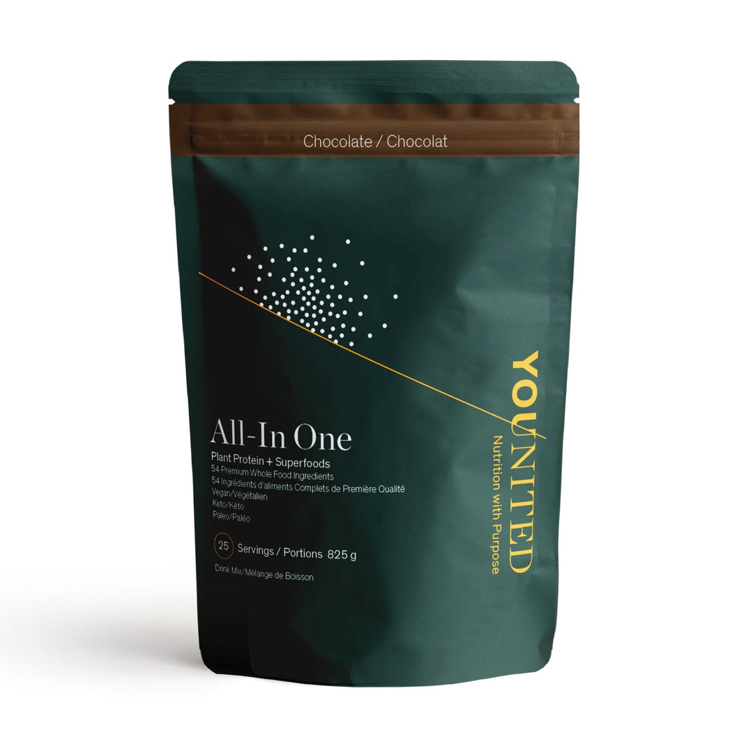 Younited Wellness Chocolate All-In One Plant Protein + Superfoods - AVAILABLE IN THREE FLAVOURS