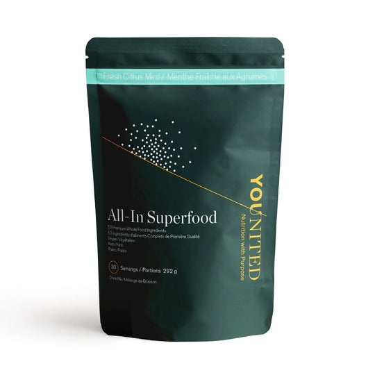 Younited Wellness Fresh Citrus Mint All-In Superfood - 5 FLAVOURS TO CHOOSE FROM