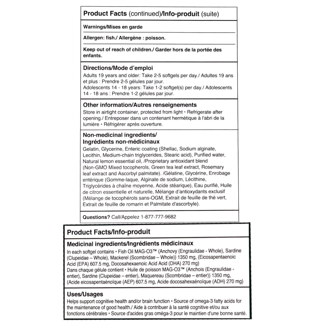 Younited Wellness Daily Omega-3 Premium MAG-O3 monoglyceride form fish oil